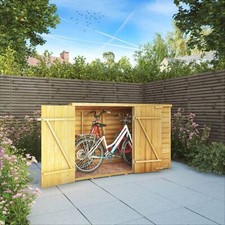 3x6 Wooden Garden Shed Bike Storage Overlap Double Door Pent 3ft 6ft Waltons 