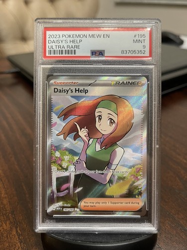 2023 Pokemon Mew 151 #195 Daisy's Help Ultra Rare PSA 9 Gem Mint - Picture 1 of 2