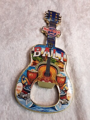 Hard Rock Cafe Bottle Opener Magnet Bali Hotel V20