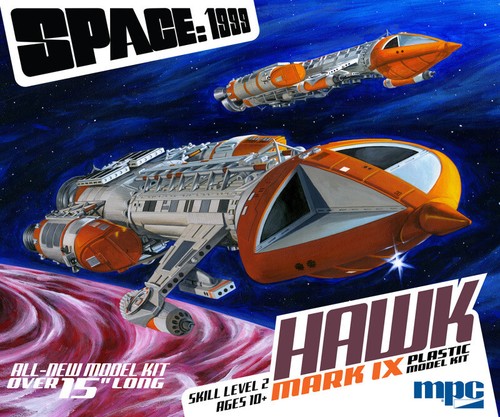 Espace 1999 Hawk Spaceship 1/48 Echelle Modèle Plastique Kit MPC 189MP505 US