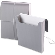 Smead 71101 Organized Up Vertical Wallet, Letter Size, Cool Gray, 5 Per Box