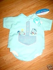 Boys Vtg- 70s-JOHN-JON Overalls Plastic Vinyl Pants Set Outfit-2 pc-Newborn-0-6
