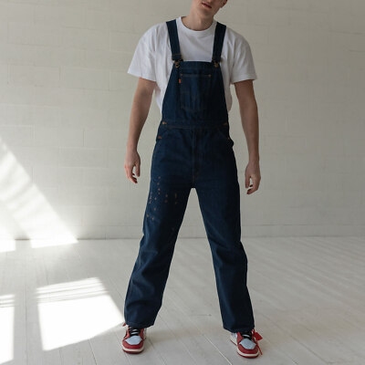 Levi's Customized Blue Rigid Denim Men 