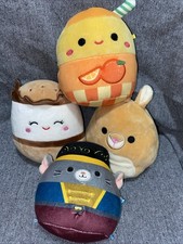4 SQUISHMALLOWS Plush Stuffed Toy Lot