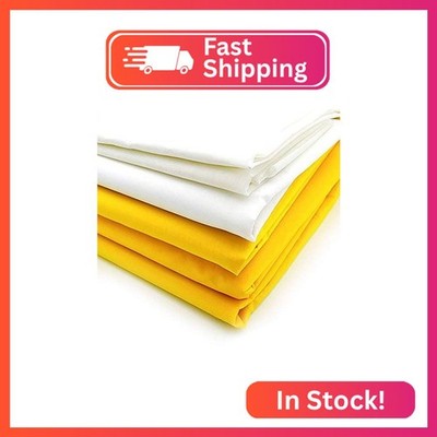 INTBUYING Silk Screen Mesh Fabric 100 Mesh (40T) White - 3 Yards Long x 50 inche