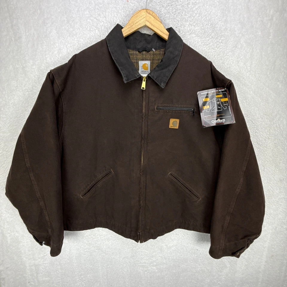 Carhartt Detroit Jacket Blanket Lined Mens 4XL J97 DKB Dark Brown NWT NOS - Image 2 of 4
