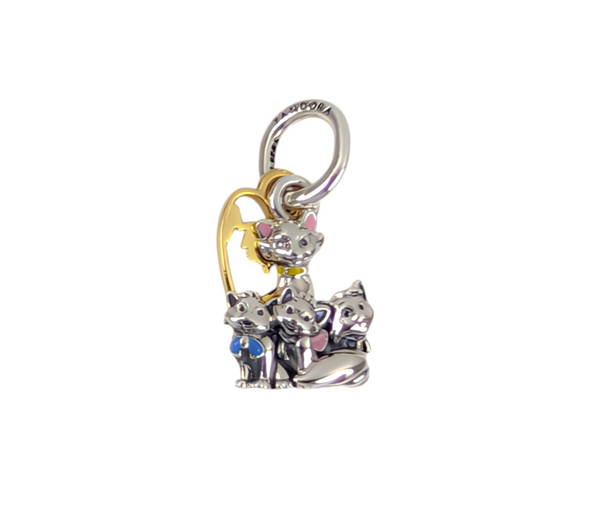 New 100% Auth PANDORA Disney Aristocats Duchess & Kittens Mom