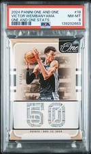 2024-25 Panini One and One - Stats Victor Wembanyama /50 PSA 8 Pop 2 No Higher!!