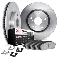 Dynamic Friction Company 6512-20158 Brake Rotor With 5000 Brake Pads And