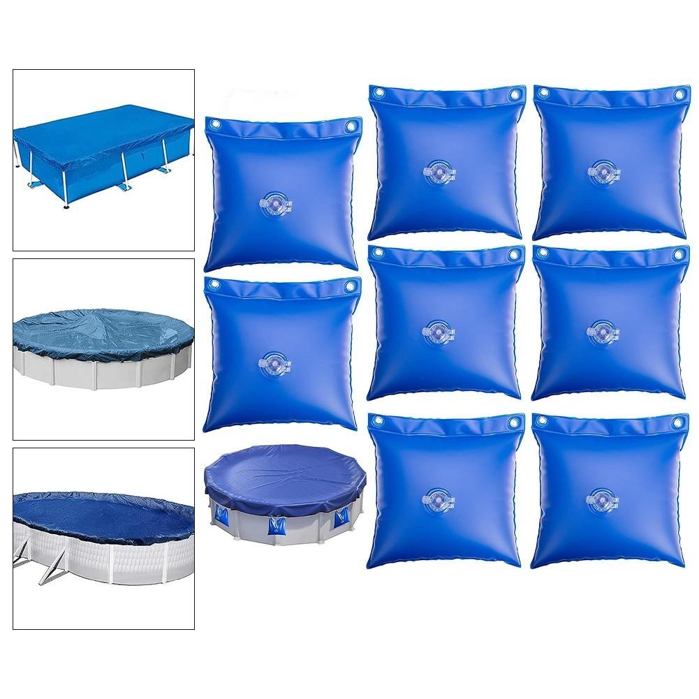 Evite daños estacionales use estas resistentes bolsas colgantes con cubierta de piscina enganchada 12 unidades
