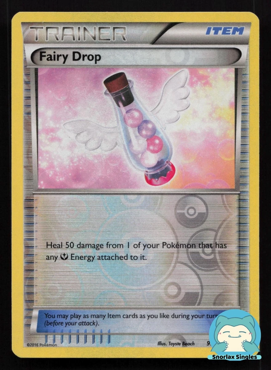 Fairy Drop 99/124 Uncommon Fates Collide Pokemon Reverse Holo NM/M