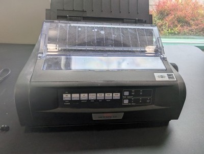 Oki MICROLINE 420 Network Workgroup Dot Matrix Printer - Tested Prints Great!
