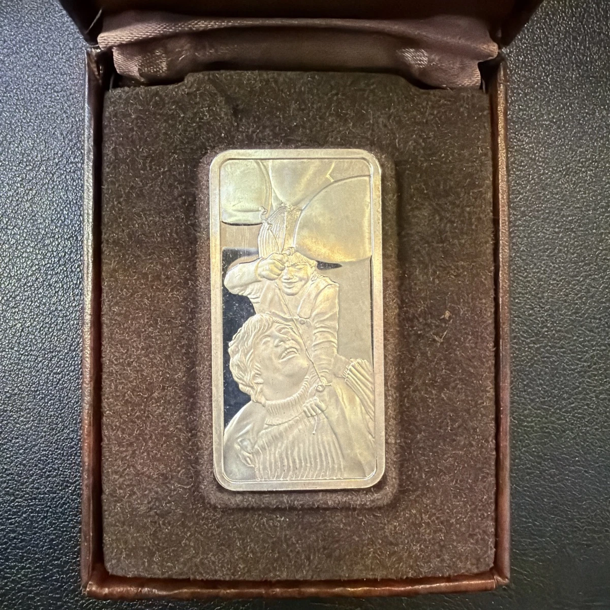 Franklin Mint 1 oz Precious Metal Content per Unit Bar Silver