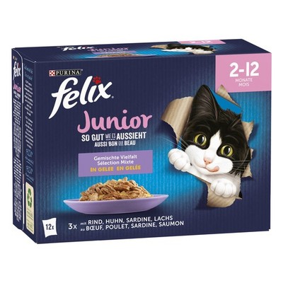 FELIX So gut wie es aussieht Junior Katzennassfutter (1x12x85g)