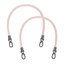 2 Pcs Braided Purse Strap, 25.6 Inch for Handbag Tote Making  Light Pink 