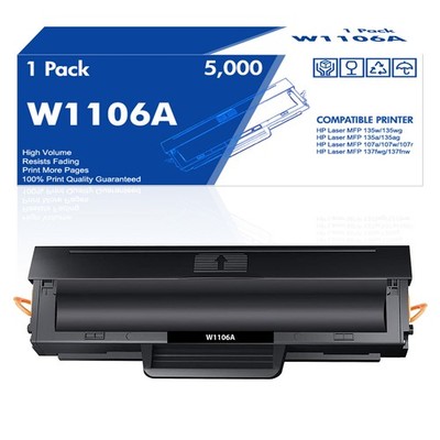XXL W1106A Toner Kompatibel für HP 106A Laser MFP 137fwg 135wg 135ag 107w 107a