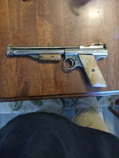 Benjamin Franklin Pump Air Pistol Wood Grips Vintage Made in USA Works