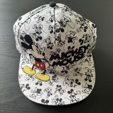 EMBROIDERED DISNEY PARKS MICKEY MOUSE Adult All Over Print AOP Snapback Cap Hat