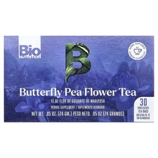 Butterfly Pea Flower Tea, Caffeine Free, 30 Unbleached Tea Bags, 0.85 oz 24 g 