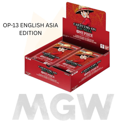 ONE PIECE OP-13 CARRYING ON HIS WILL 'FOR ASIA' ENGLISH BOOSTER