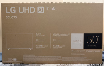 LG - 50UQ7570PUJ - 4K Smart TV AI-Powered Cloud Gaming 2022 - 50 inch - New/OB