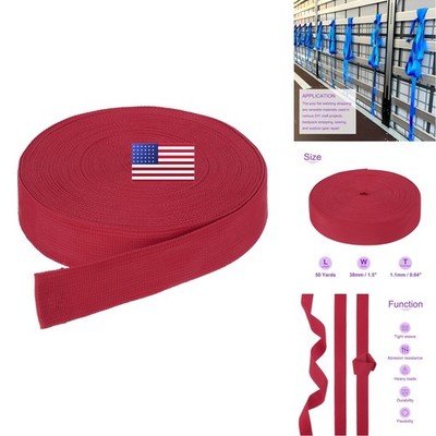 DMiotech 50 Yard x 1 1/2'' Nylon Webbing Strap Dark Red