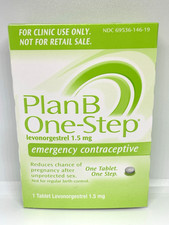Plan  B One Step EC 1 Tablet 1.5mg New and Sealed