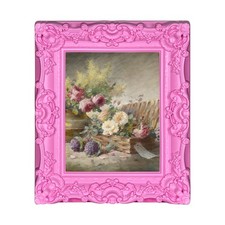 8x10 Pink Vintage Picture Frame, Baroque Ornate Antique Frames for Wall  Tab...