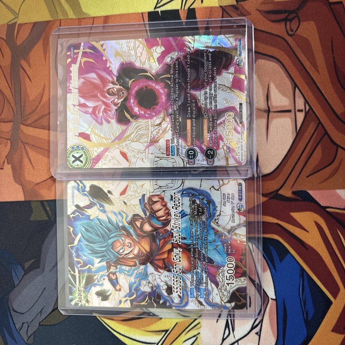 Dragon Ball Super Promo P-211 PR & P-212 PR Son Goku SS Rose | eBay