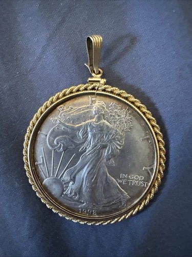 1998 Walking Liberty US Eagle Silver Dollar Coin 1 oz .999 Fine Silver