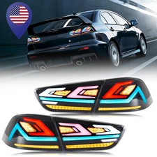 For Mitsubishi Evo Lancer 2009-2017 2018 2019 2020 2021 Rgb Led Taillights Lhrh