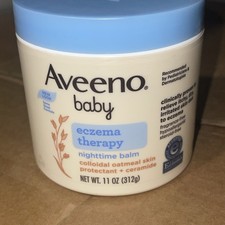 Aveeno Baby Eczema Therapy Nighttime Balm, Moisturizing  Soothing, 11Oz