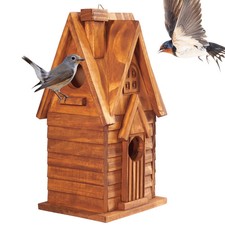 Bird Houses for Outside, Outdoor 2 Bird House Room for 2 Bird Families Bluebi...