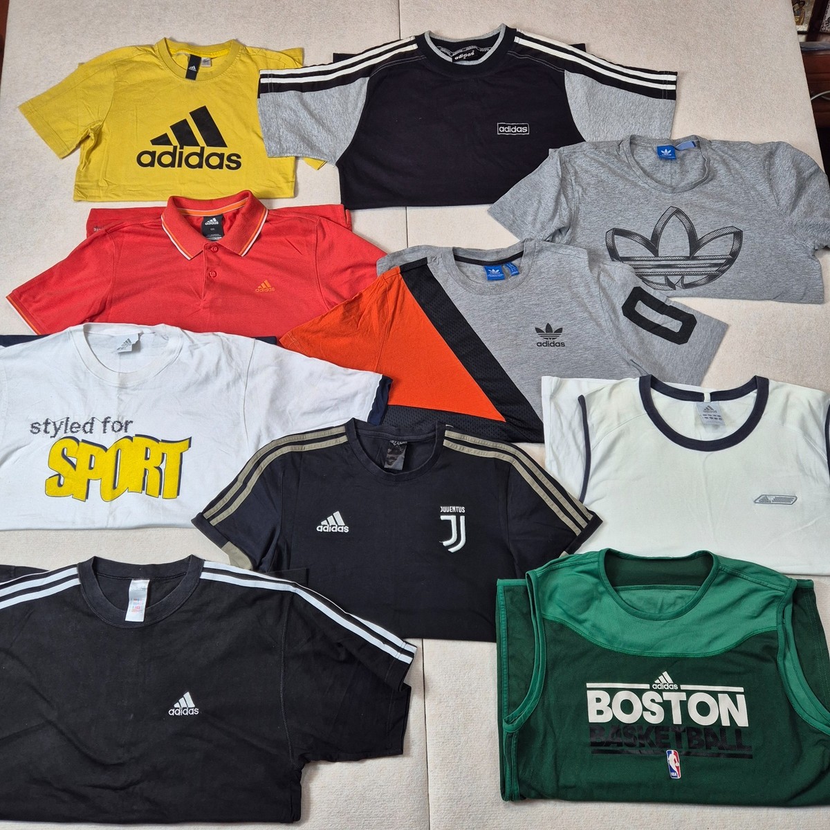 61x Nike Adidas T-Shirt Bundle Vintage Streetwear Mix Job 