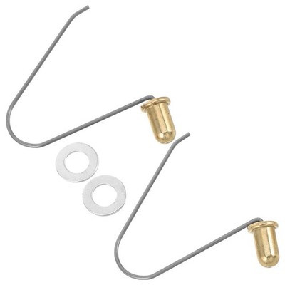 2Pcs Alloy Kids Scooter T-Bar Lock Pins Stable Height Lock for Push Bar DIY Gold