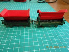 Fleischmann H0 5500  Kipplore Lore Kippwagen Güterwagen Schüttgutwagen grün rot