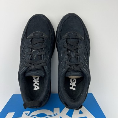 Hoka One One Clifton L Suede Mens Size 9.5 Running Shoes Black 1122571 BBLC HOKA ONE ONE Clifton L Suede  main image 4