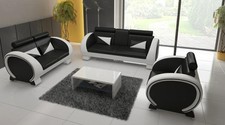 Ledersofa usb design garnitur 31 sitzer polster garnituren couchen sofa set neu