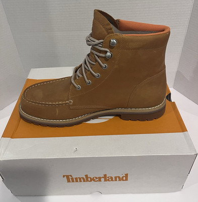 Timberland Redwood Falls WP Moc Toe Boot Wheat Full Grain TB0A2EE3231 Size 10