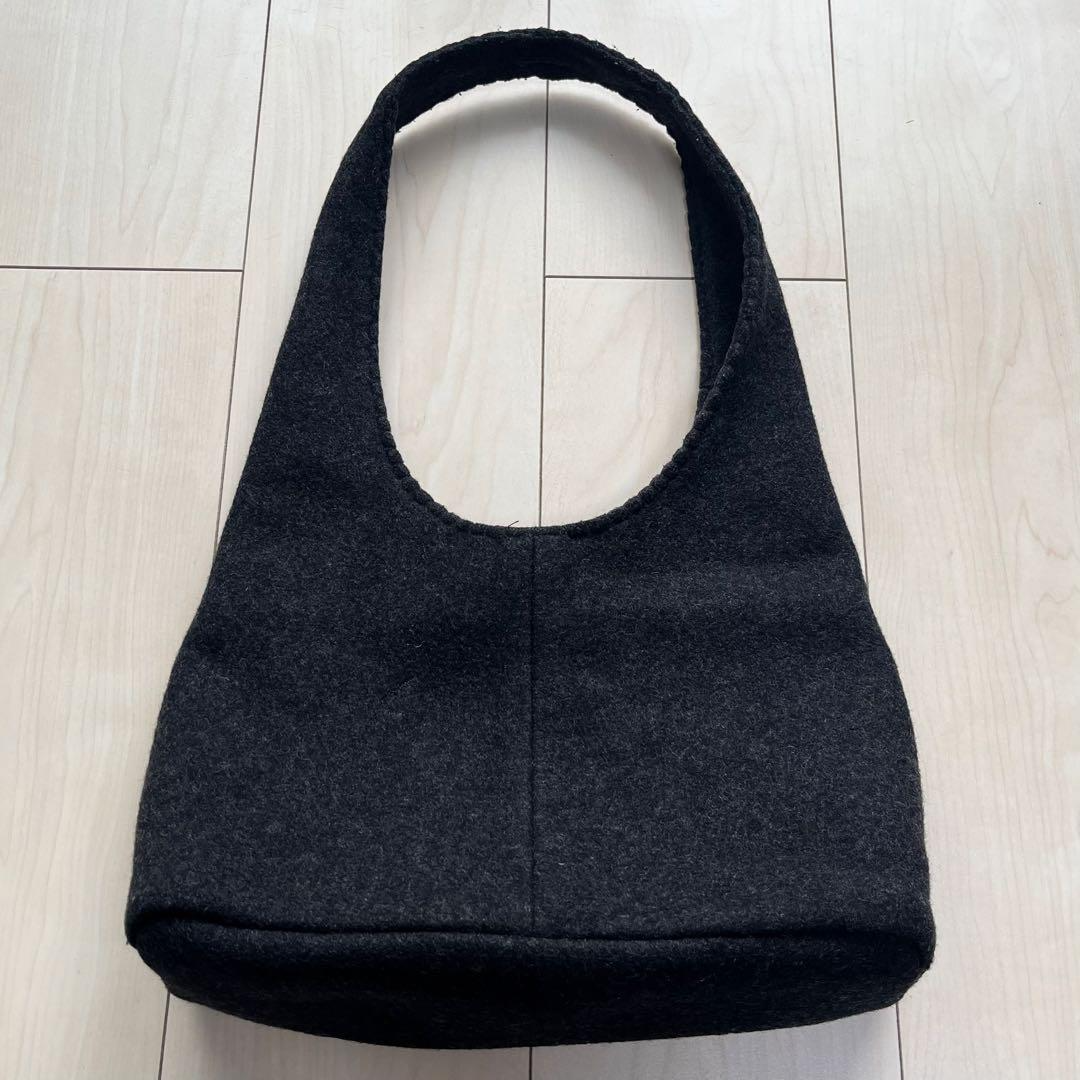 90s 00s MIU MIU ナイロン ショルダーバッグ Archive 青 Miu Miu Archive One Shoulder Bag Felt Wool Gray Ribbon Y2K 90s 00s