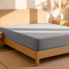 Bare Home Light Gray Twin XL 100% Cotton Perc...