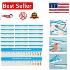 20 Pack Professional Teeth Shade Guide - 16 Color Tooth Whitening Cards