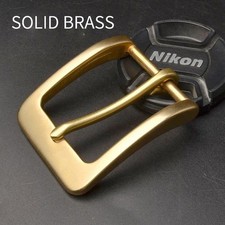 1.5mm Pure Brass Pin Belt Buckle Carved DIY Leather Craft Accessory Men Women