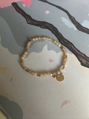 FOSSIL Damen Halbedelsteinarmband Rosa