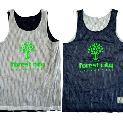 ATC Forest City Basketball Trikot Youth Large Reversible Grün Navy Vintage Shirt
