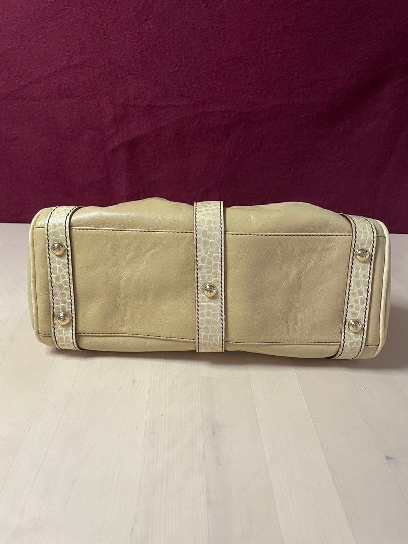 FENDI Beige Handbag embossing Women From Japan thumbnail 5