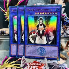 3x Yugioh Playset House Dragonmaid BLMM-EN063 Ultra Rare 1st Ed Near Mint