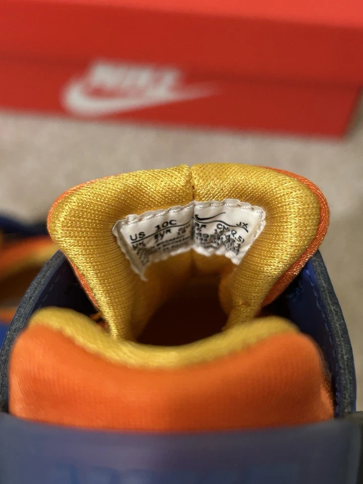 Nike Huarache Run TD Niño Pequeño EE. UU. 10C Hyper Royal Amarillo Ocre 16 cm Nuevo Con Caja Foto 4 de 4