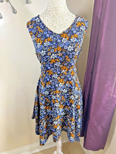 Mela London Floral High/Low Tea Dress | Sleeveless Layered | Size 12 | BNWT