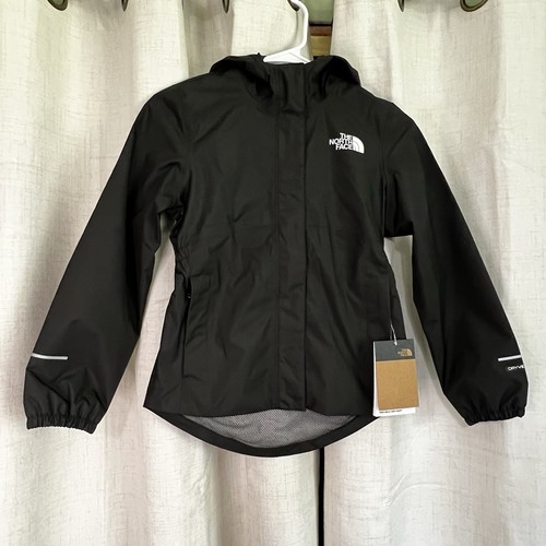 NEW! The North Face Antora Girl's Full Zip Mesh Lined Hooded Rain Jacket Size S